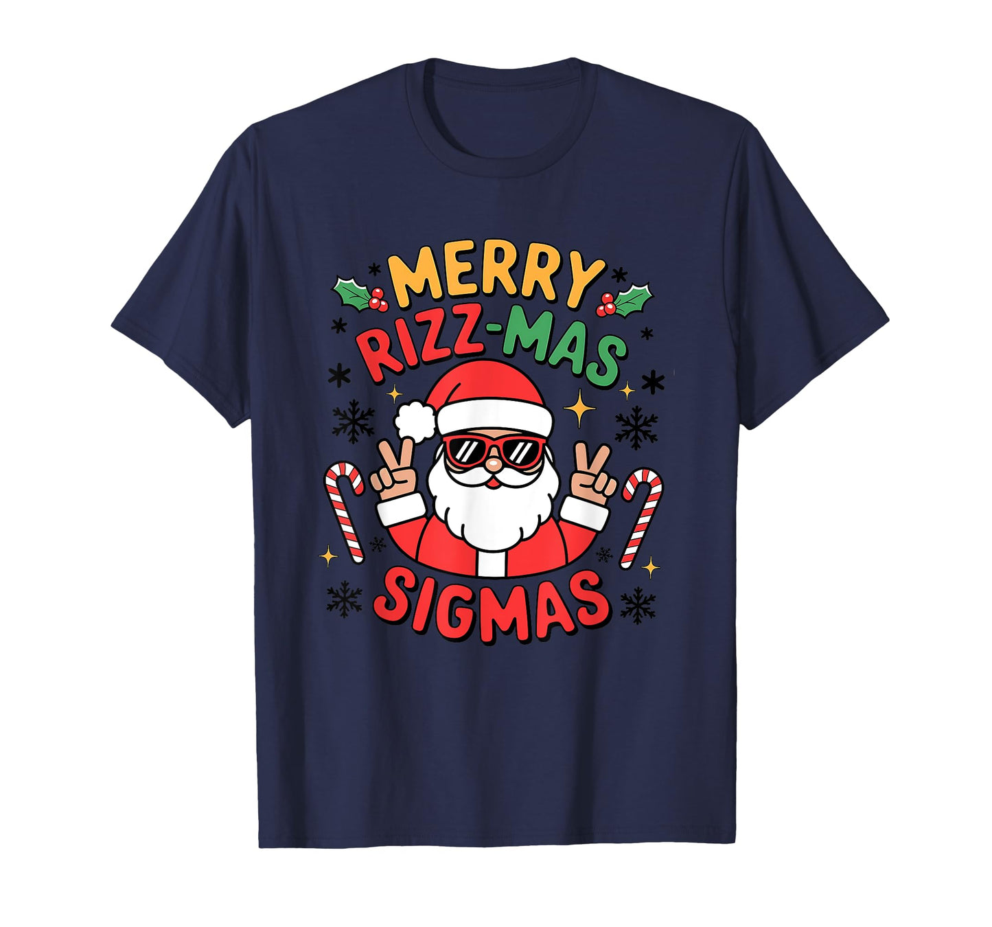 Merry Rizzmas Sigmas Funny Christmas T-Shirt