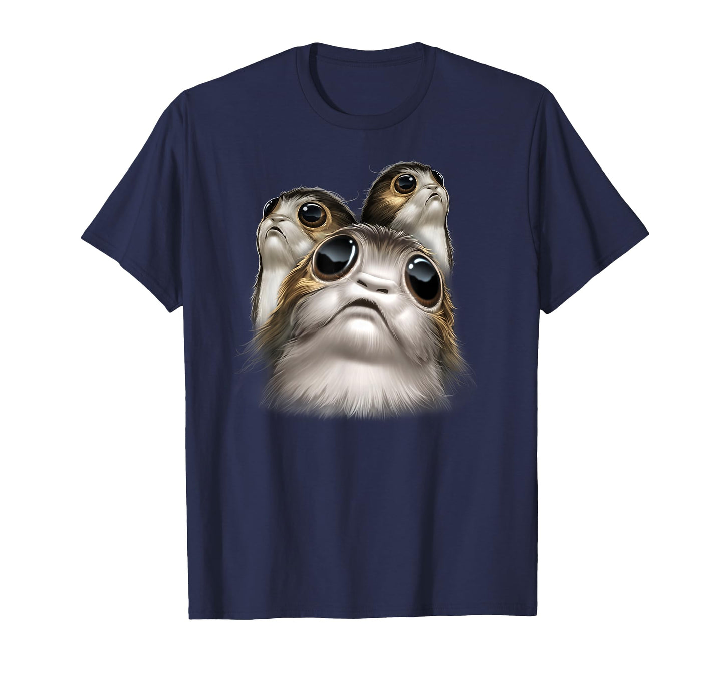 Star Wars Last Jedi Porgs Big Eyes Cute Graphic T-Shirt T-Shirt