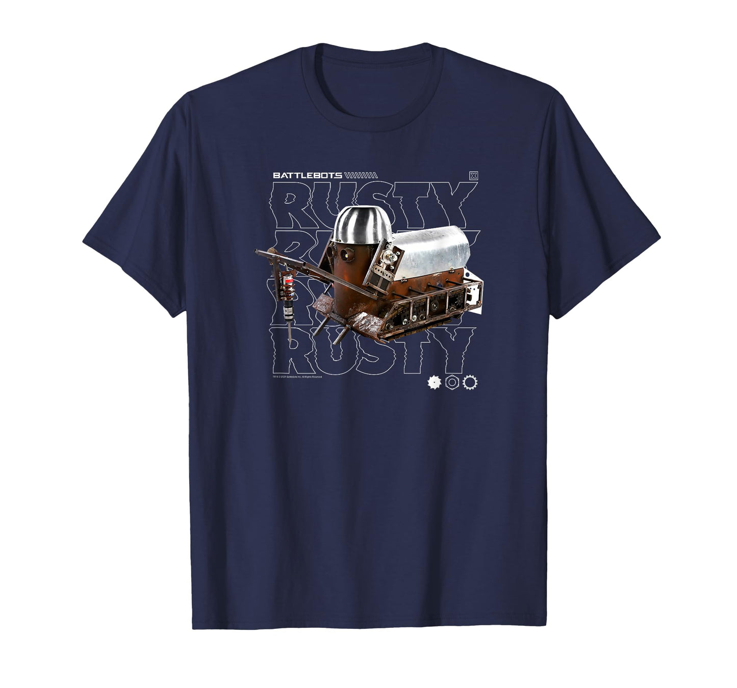 BattleBots Rusty Robot Text Stack T-Shirt