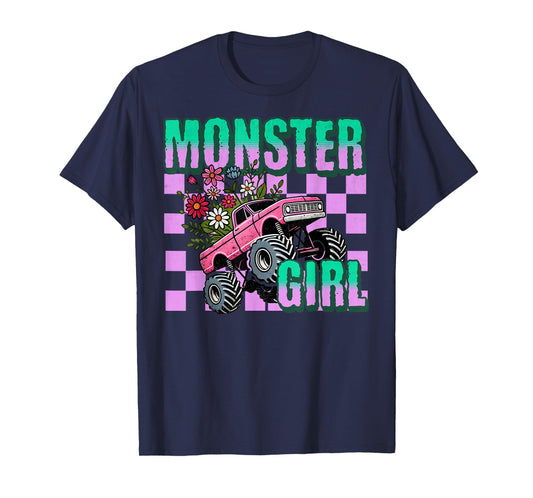 Vintage Monster Truck Girl Retro Women's Monster Truck Lover T-Shirt