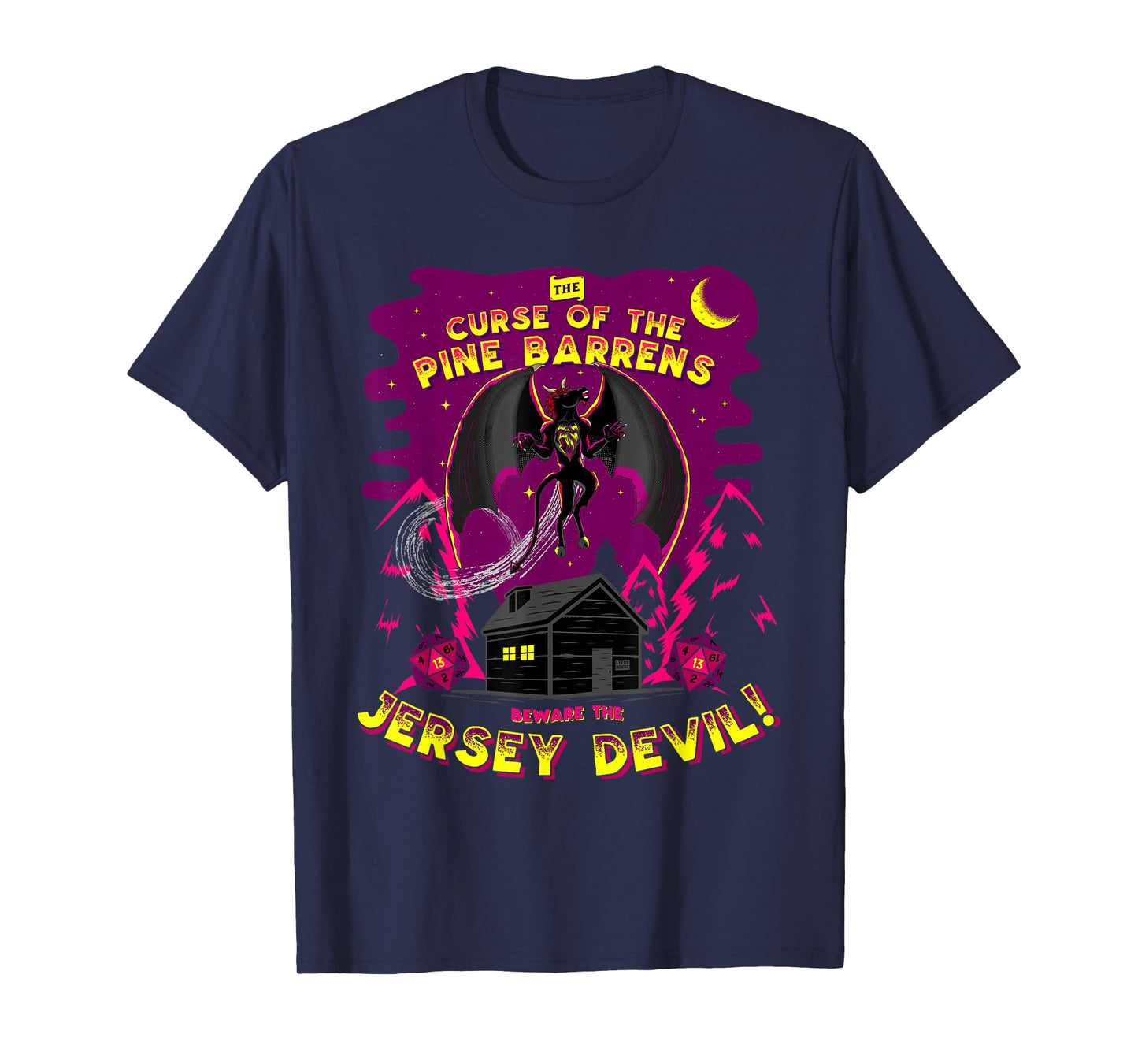 Epic Curse of The Jersey Devil Cryptids of New Jersey T-Shirt Small