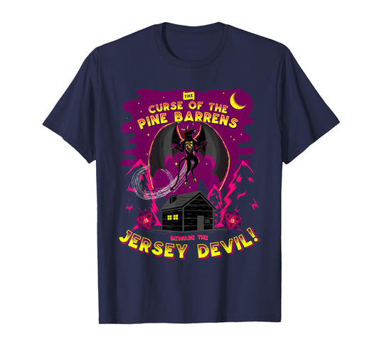 Epic Curse of The Jersey Devil Cryptids of New Jersey T-Shirt Small