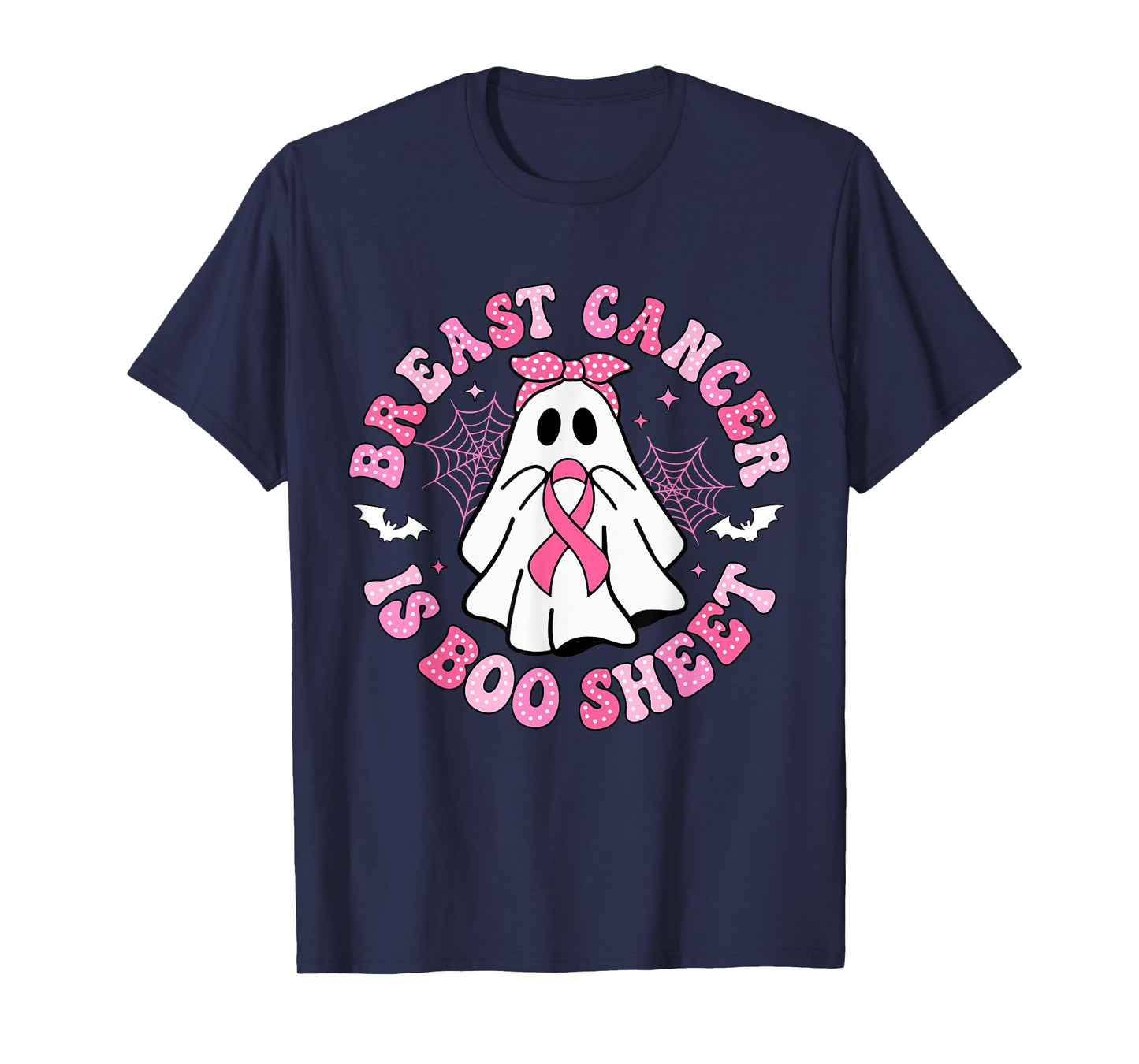 Breast Cancer Is Boo Sheet Halloween Breast Cancer Awareness T-Shirt
