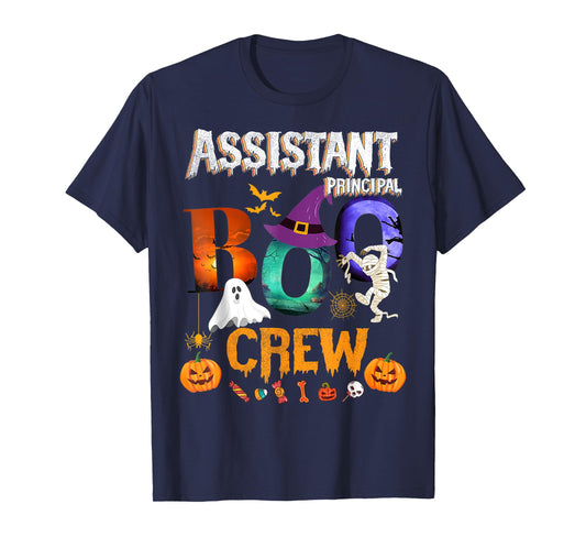 Assistant Principal Boo Crew Teacher Student Funny Halloween T-Shirt
