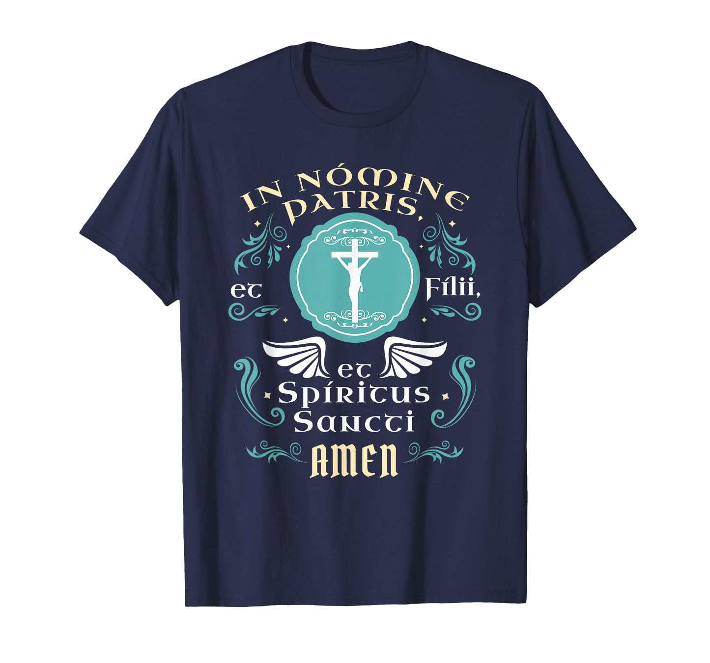 In nomine patris et filii Tradtional Latin Mass Catholic T-Shirt