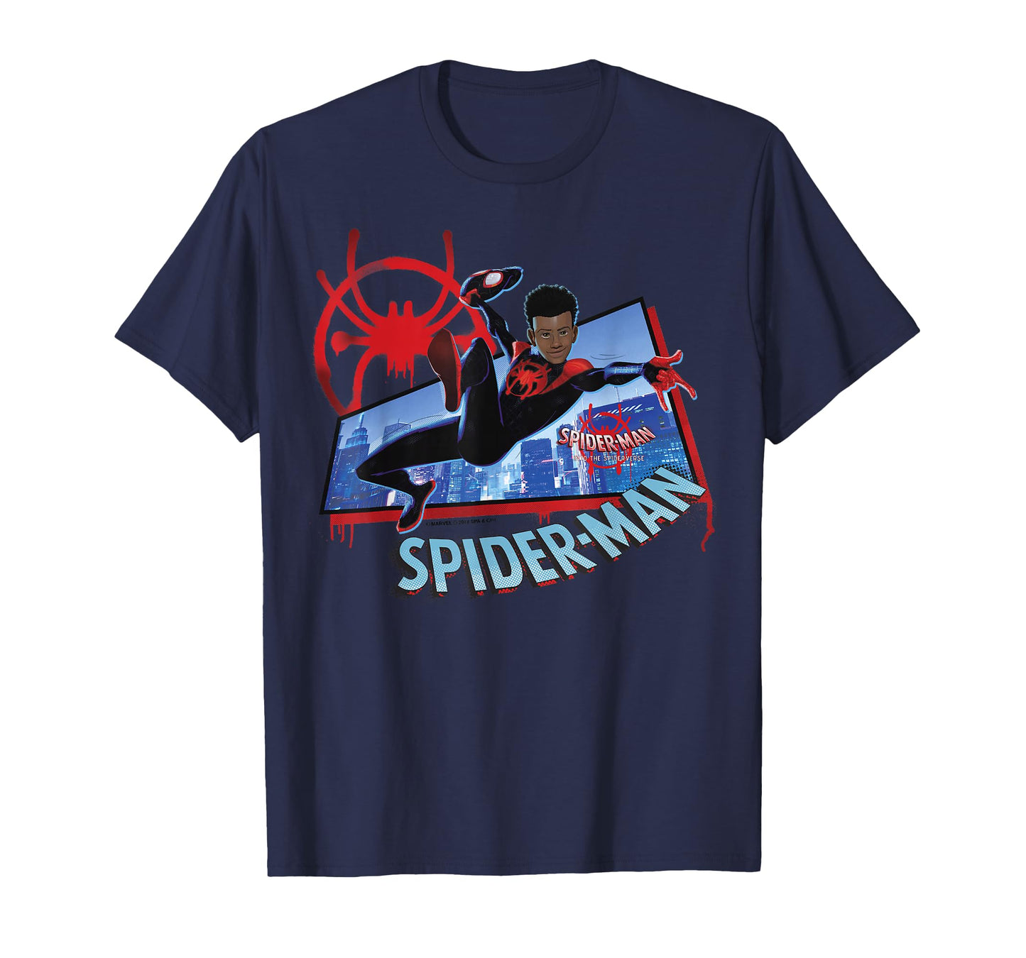 Marvel Spider-Man Into The Spider-Verse Miles Kick T-Shirt