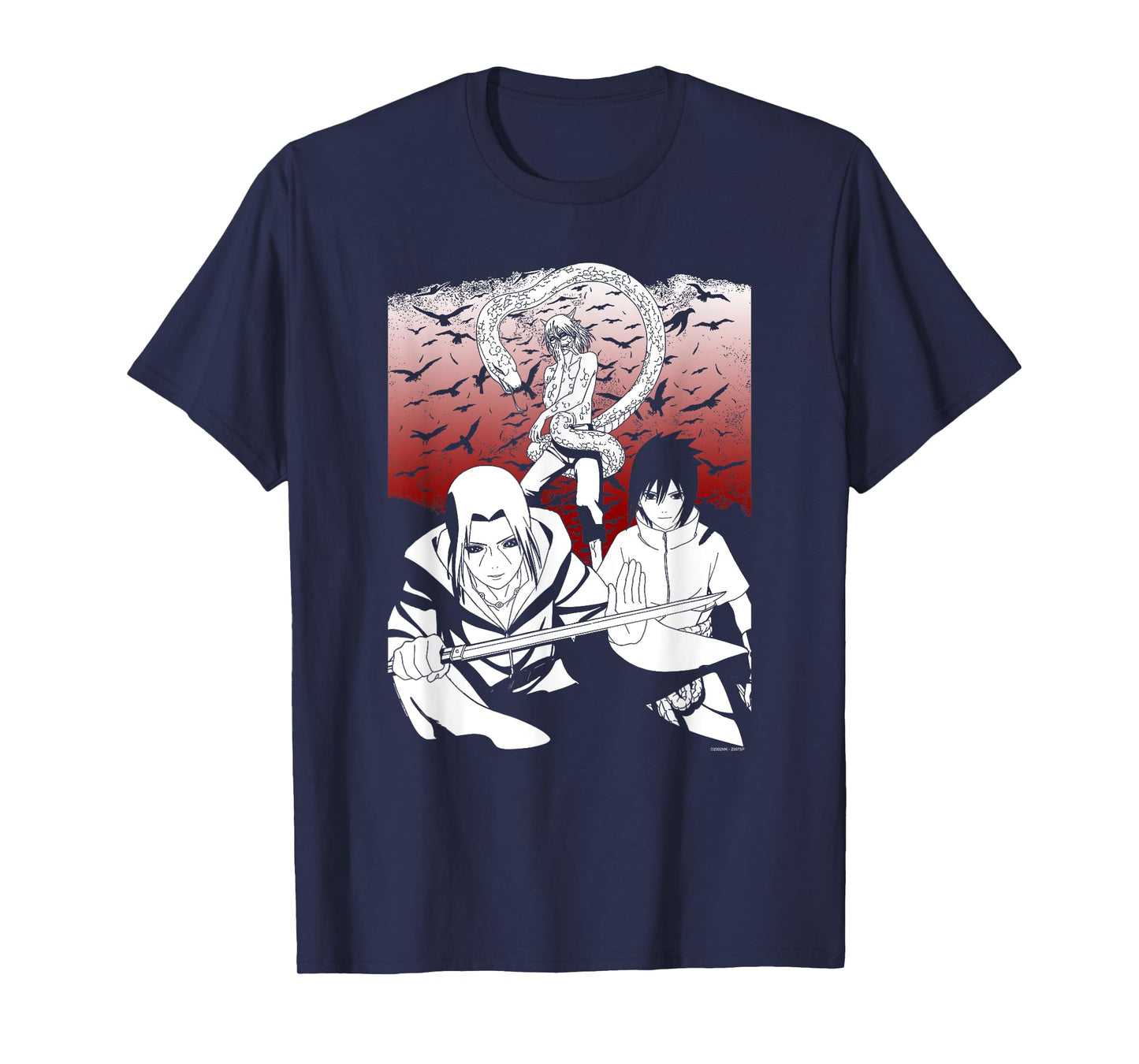 Naruto Shippuden Sasuke Orochimaru Anime T-Shirt