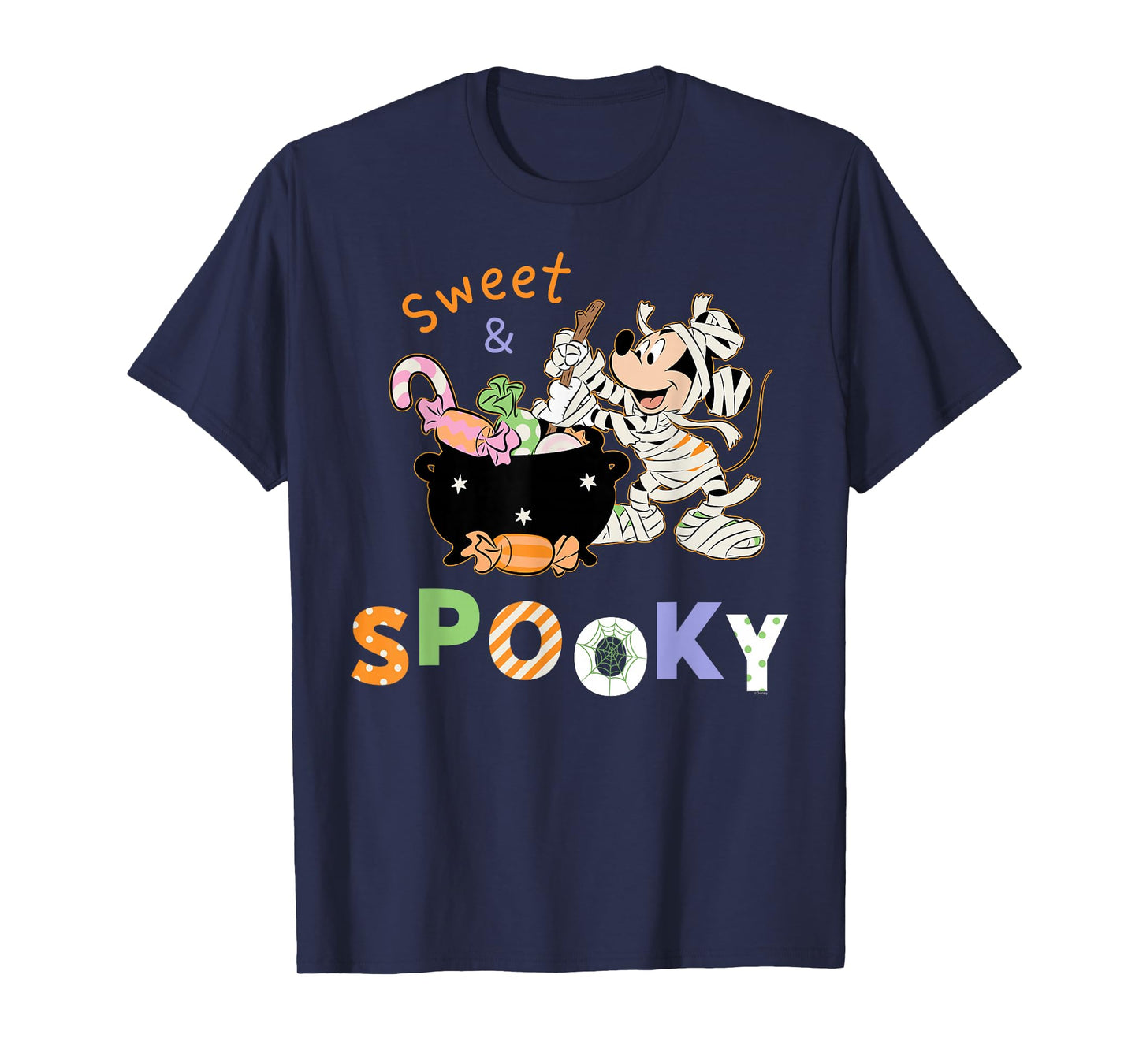 Disney Mickey Mouse "Sweet & Spooky" Halloween Candy T-Shirt
