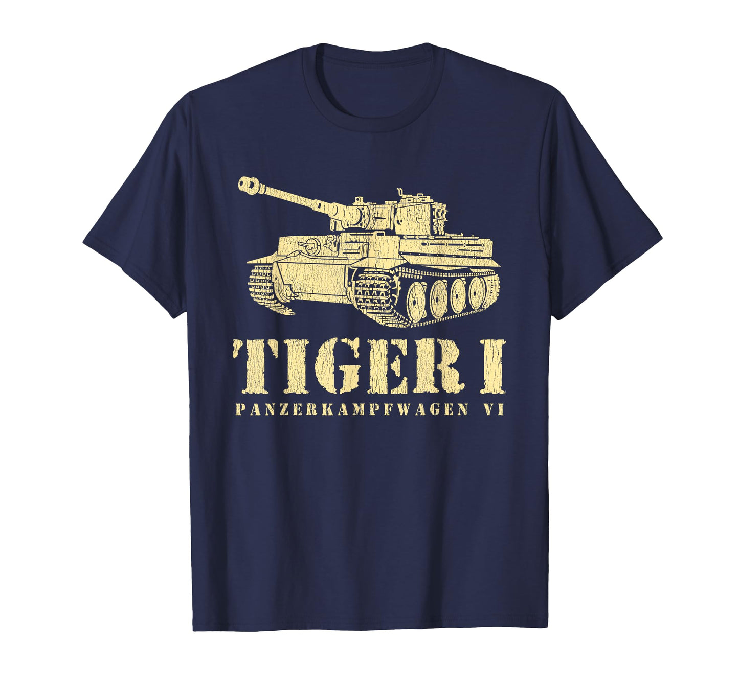 Funny Army Vintage Tiger Tank PzKpfw VI WWII Gift Men Boys T-Shirt