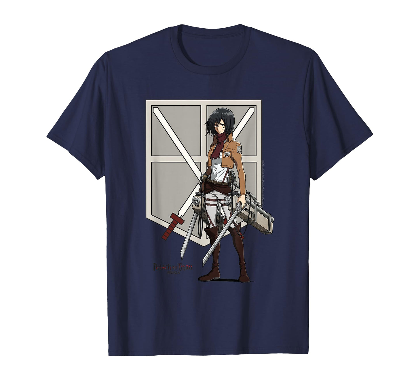 Attack on Titan Eren with Shield AOT Anime T-Shirt