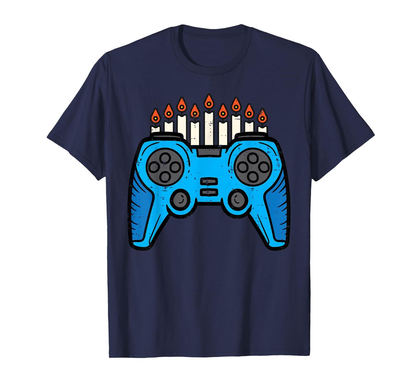 Jewish Video Game Gamer Hanukkah Chanukah Men Boy Youth Kids T-Shirt