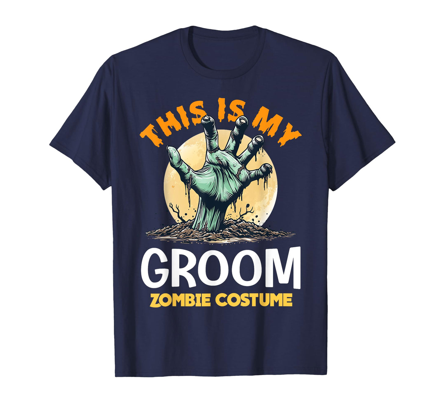 Groom Halloween Zombie Matching Costume T-Shirt