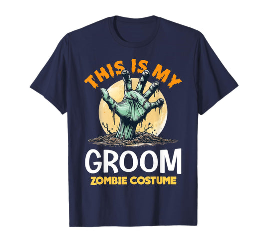 Groom Halloween Zombie Matching Costume T-Shirt