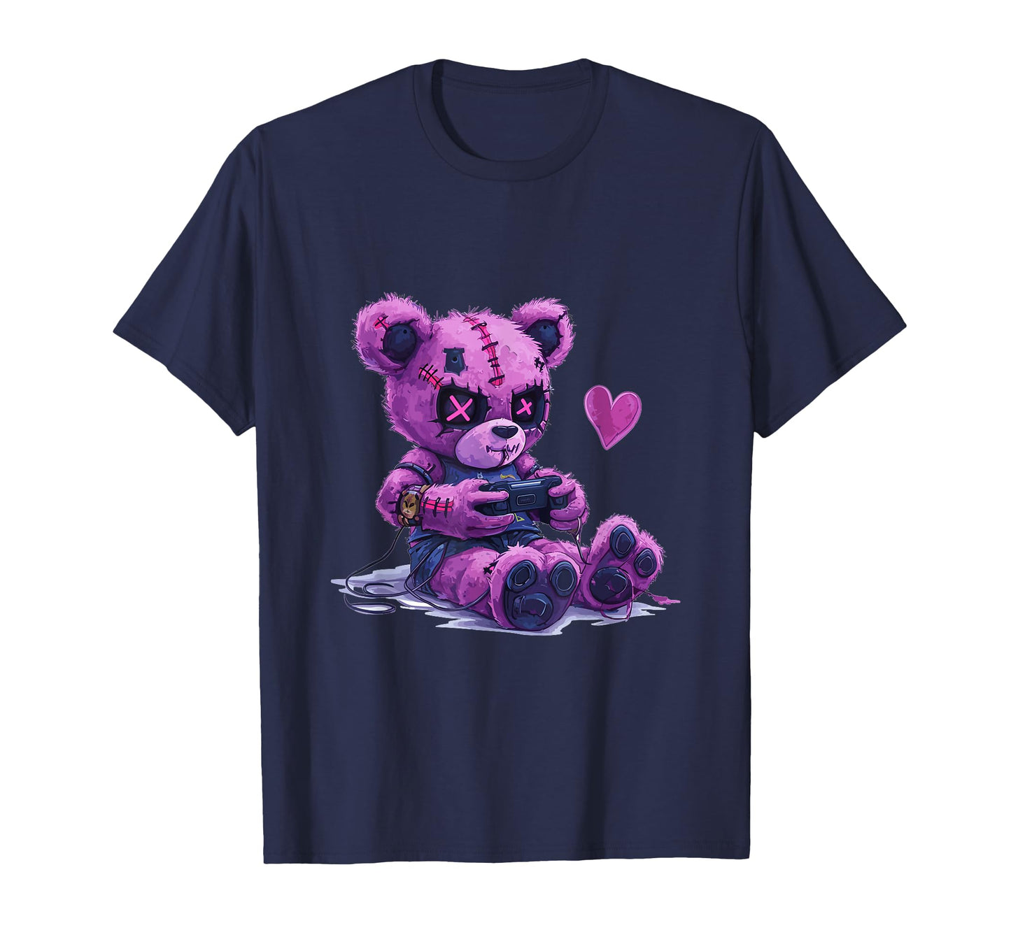 Goth Pastel Cute Creepy Kawaii Gamer Teddy Bear Gaming T-Shirt