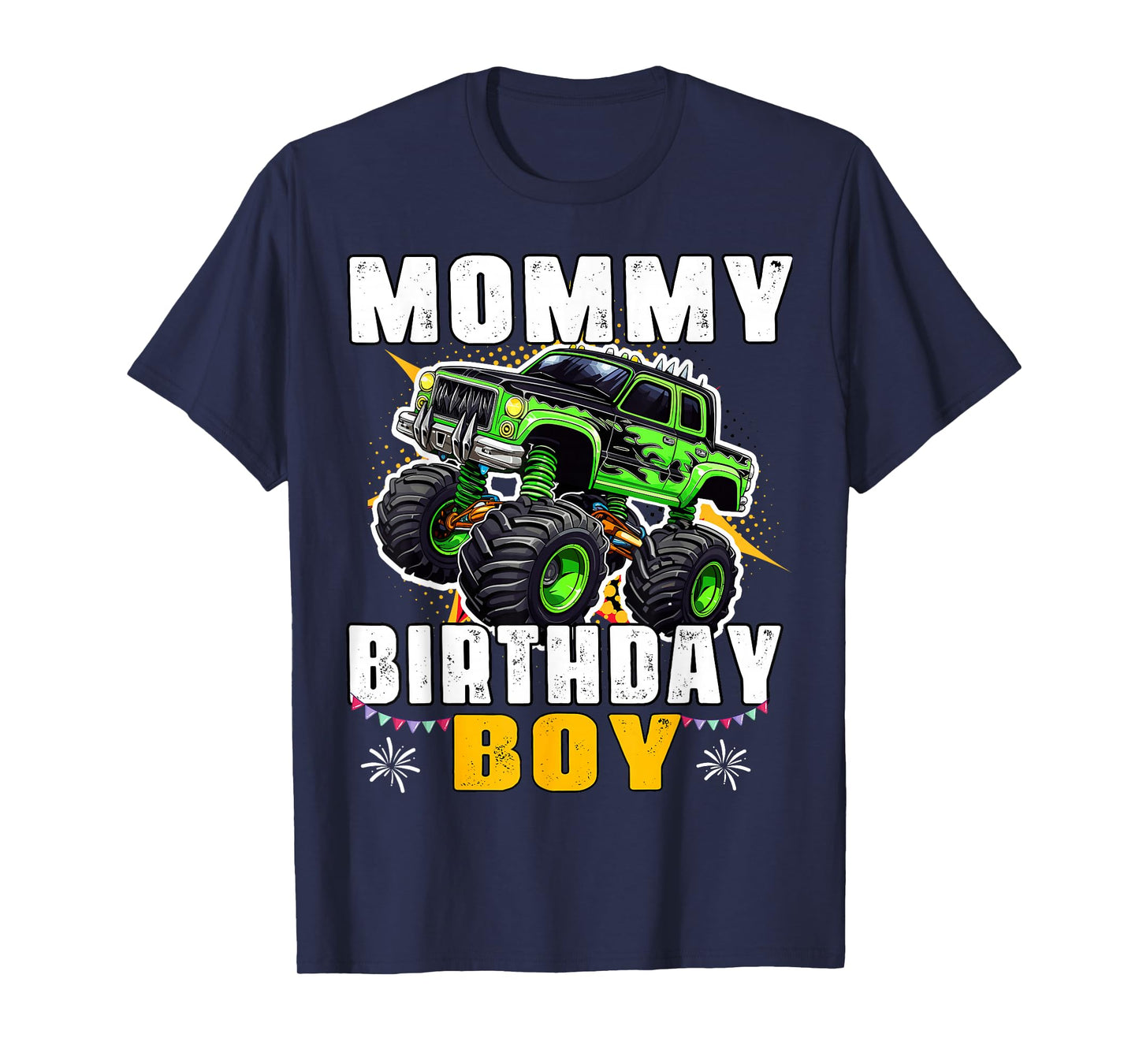 Mommy of The Birthday Boy Monster Truck Mom Family Matching T-Shirt