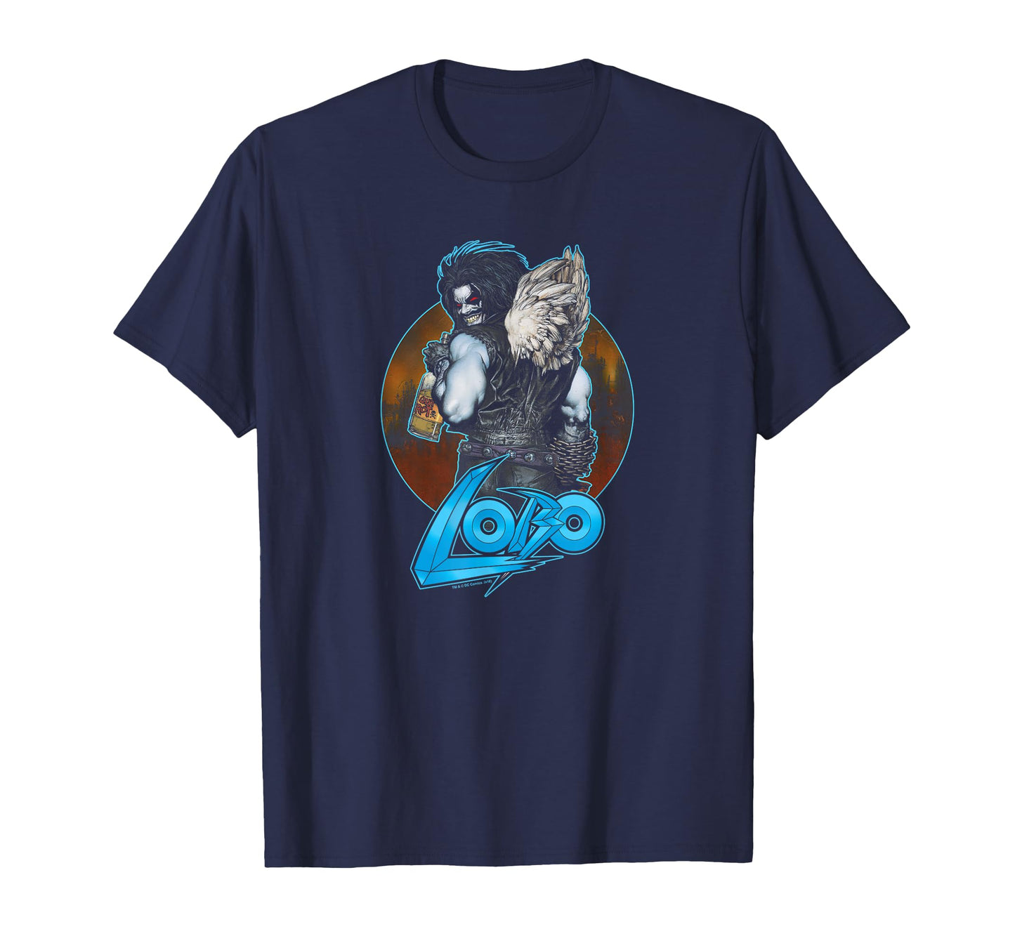DC Comics Lobo Gut Rot Unisex-Adults T-Shirt