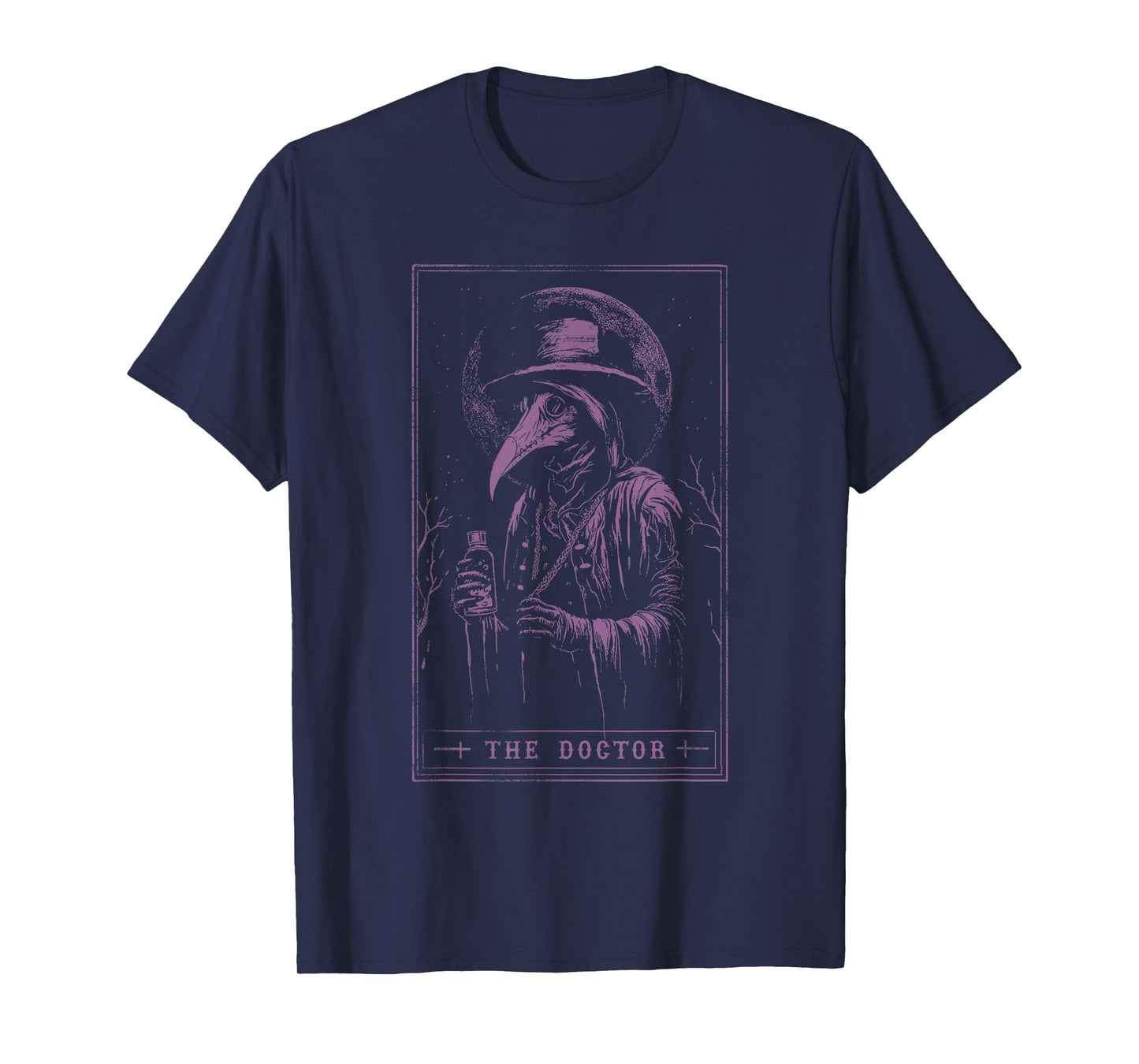 Plague Doctor Tarot Card Shirt Horror Death Occult Satanic T-Shirt