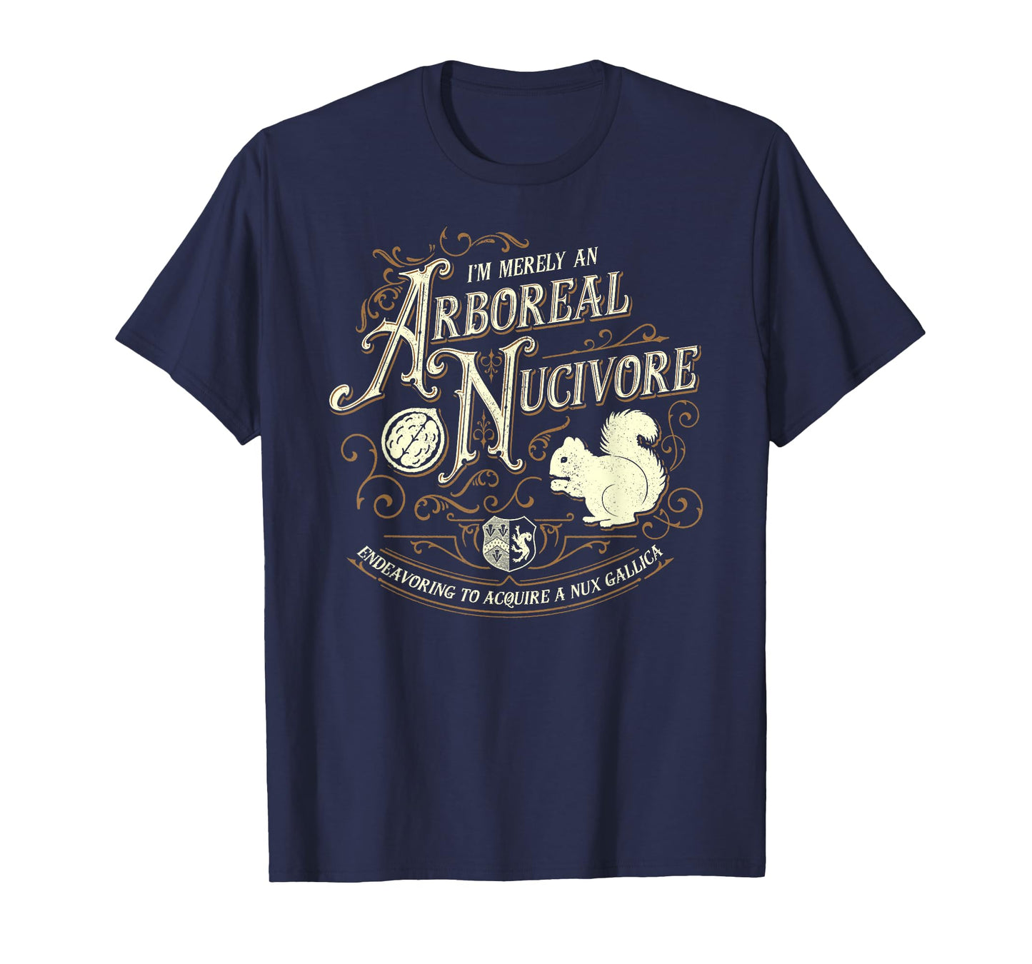 I'm Merely An Arboreal Nucivore - Grandiloquent Mercantile T-Shirt