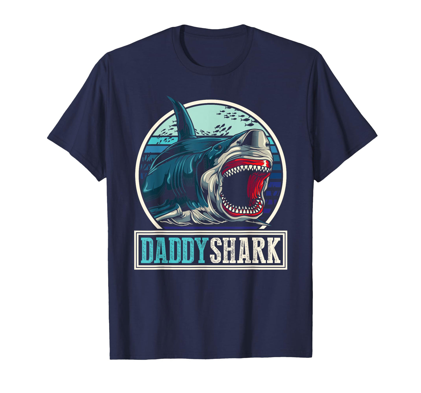 Dad Animal Sea Monster Fathers Day Gift Predator Daddy Shark T-Shirt