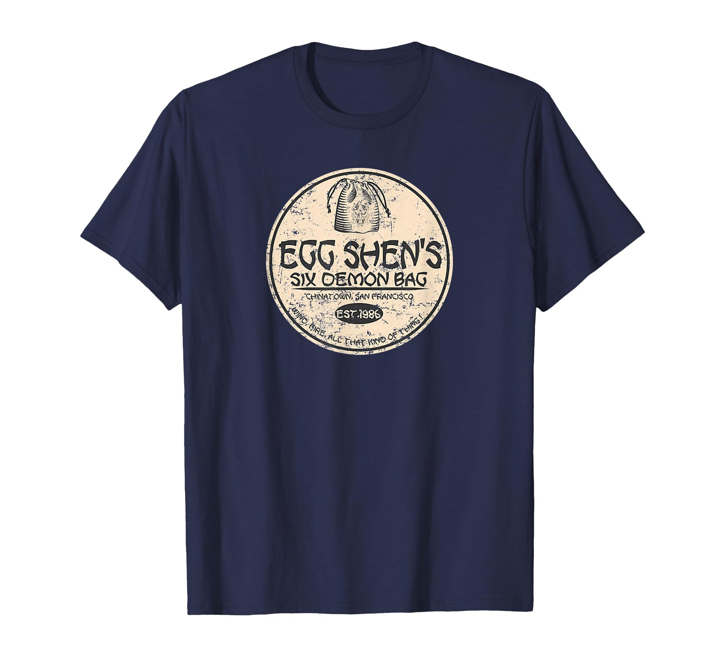 Egg Shen Retro Vintage Movie Outfits Six-Demon Bag Funny T-Shirt