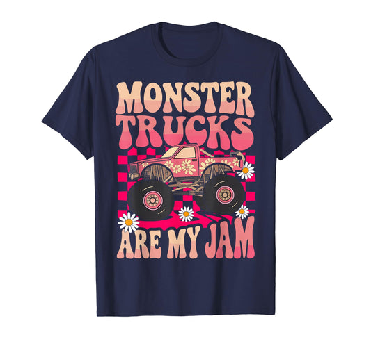 Monster Trucks Are My Jam Colorful Monster Truck T-Shirt