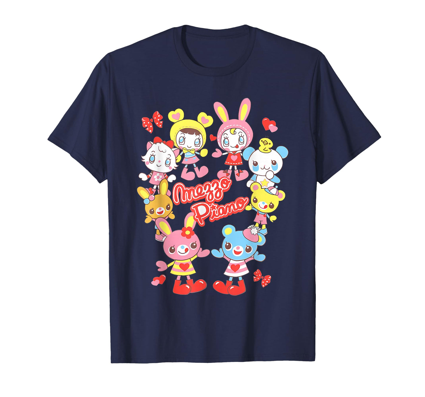 Kawaii Cutecore Mezzo Piano Jojifuku Fashioned T-Shirt