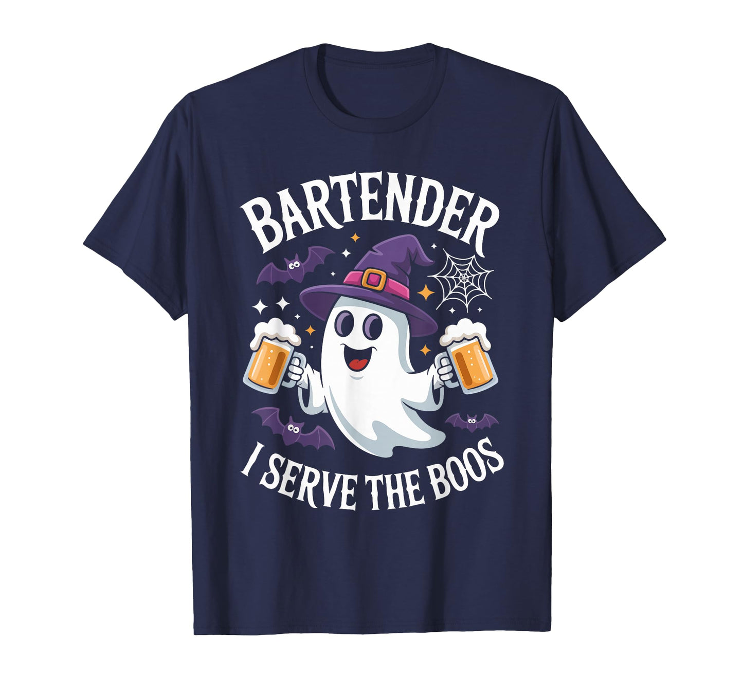 Bartender I Serve The Boos Halloween Costume T-Shirt