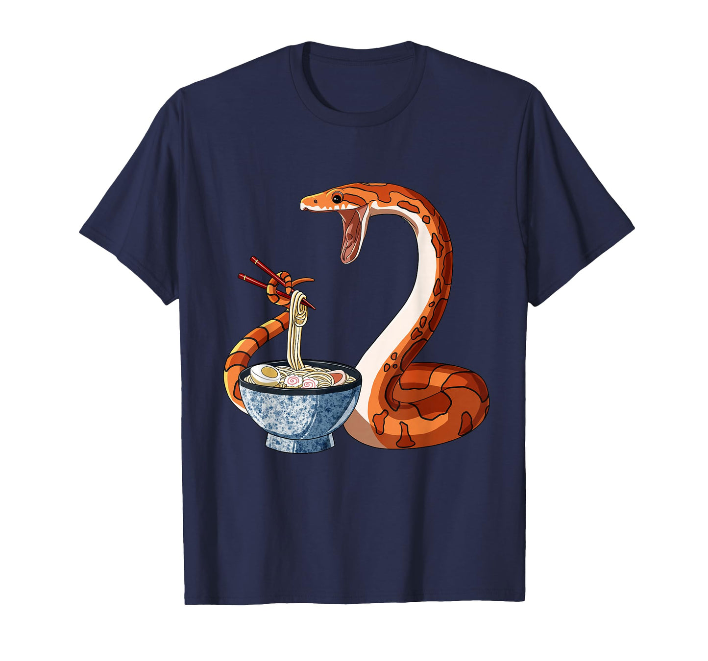 Funny Japanese Kawaii Ramen Corn Snake T-Shirt