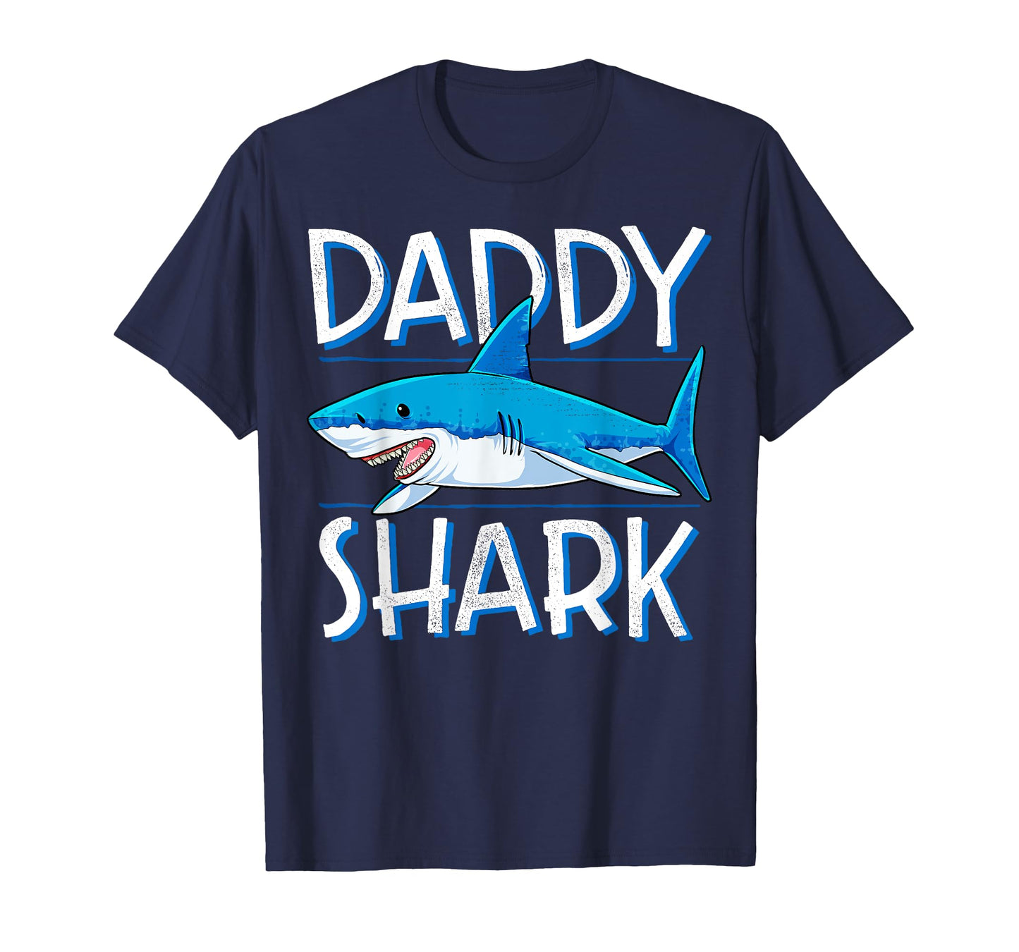 Daddy Shark T Shirt Fathers Day Gifts Family Matching Dad T-Shirt