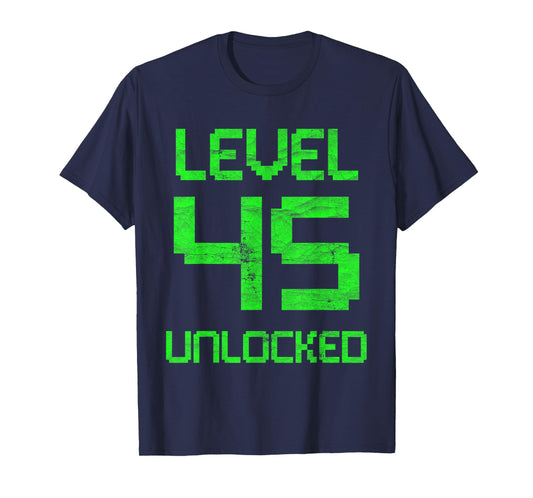 Gaming 45th Birthday Retro 45 Year Old Womens & Mens Gamer T-Shirt