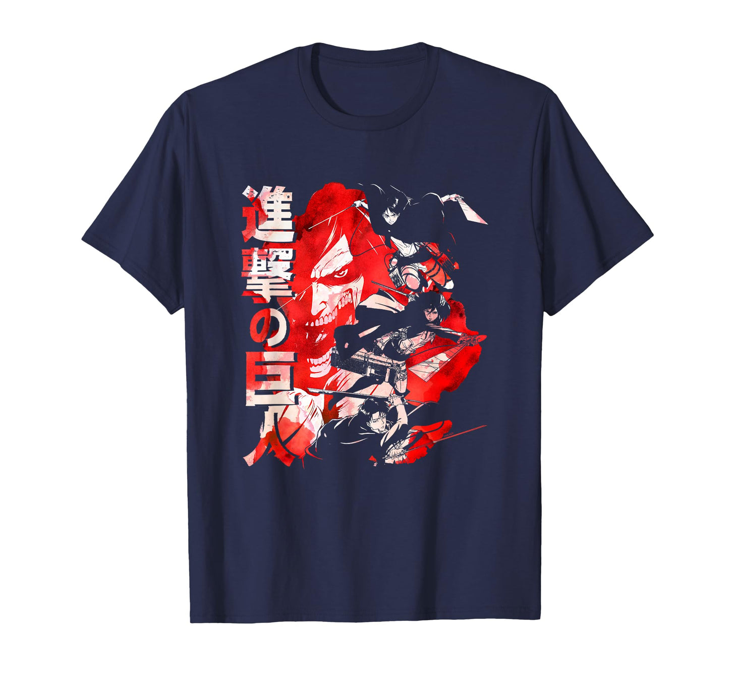 Attack on Titan Season 2 Watercolor Collage Anime T-Shirt