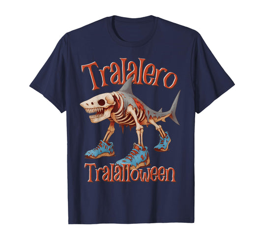 Tralalero Tralalloween Shark Italian Brainrot Halloween T-Shirt