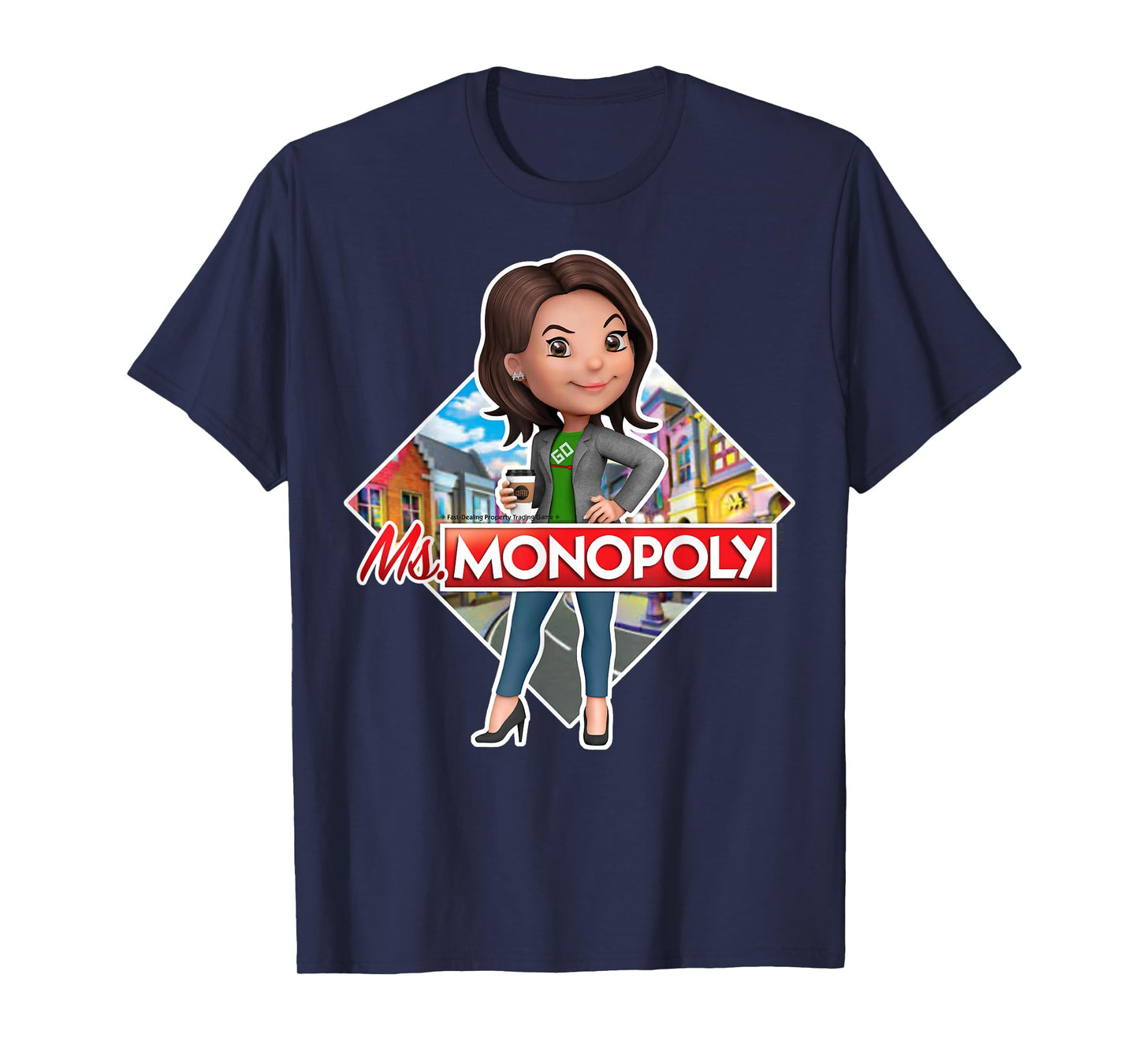 Monopoly Ms. Monopoly Board Game Logo T-Shirt