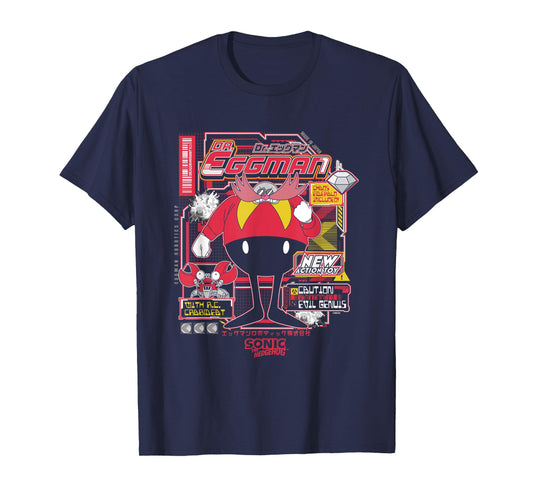 Sonic The Hedgehog Dr. Eggman Vintage Kanji Poster T-Shirt