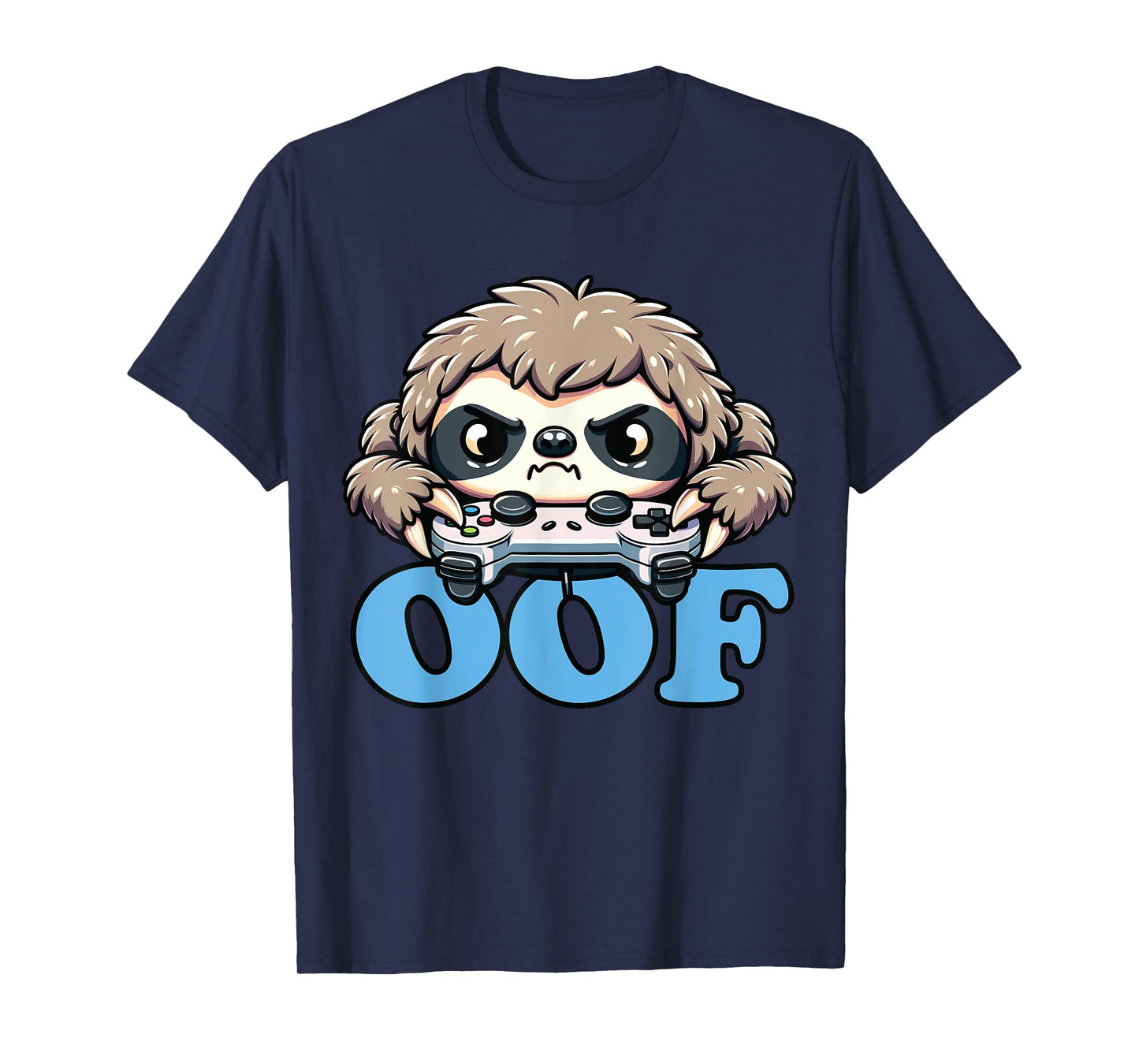 Oof Gamer Meme, Anime Gamer Sloth Oof T-Shirt