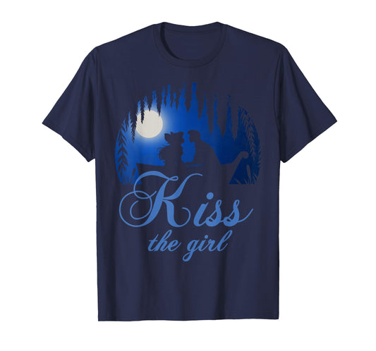 Disney Little Mermaid Ariel Eric Night Poster Kiss The Girl T-Shirt