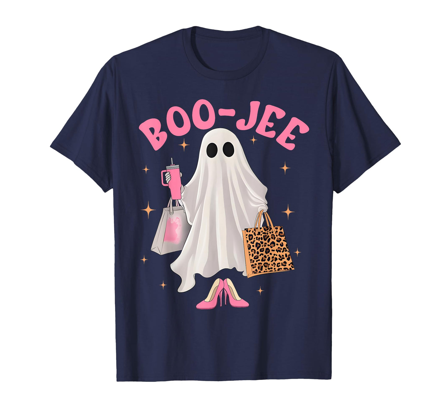Cute Boo-Jee Tumbler Ghost Boujee Halloween Girl Women T-Shirt