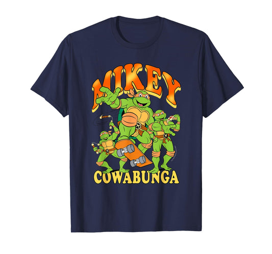 Teenage Mutant Ninja Turtles Mikey Cowabunga Retro Cartoon T-Shirt
