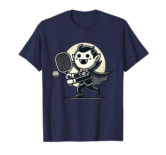 Vampire Pickleball Player Funny Halloween Costume Sports T-Shirt