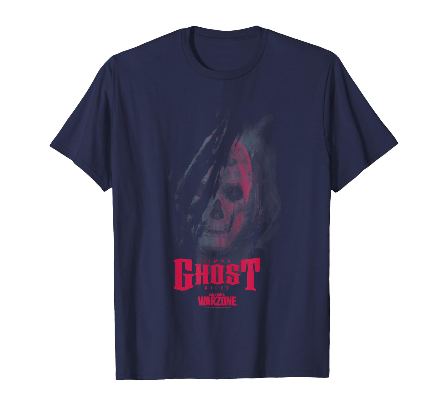 Call of Duty: Warzone Halloween Simon Ghost Riley Face Logo T-Shirt