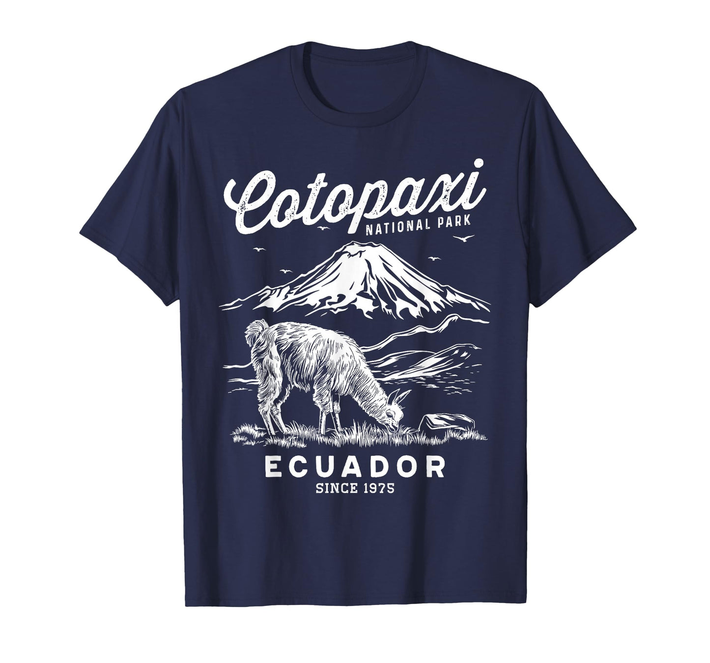 Ecuador Cotopaxi National Park Souvenir Alpaca Hike T-Shirt