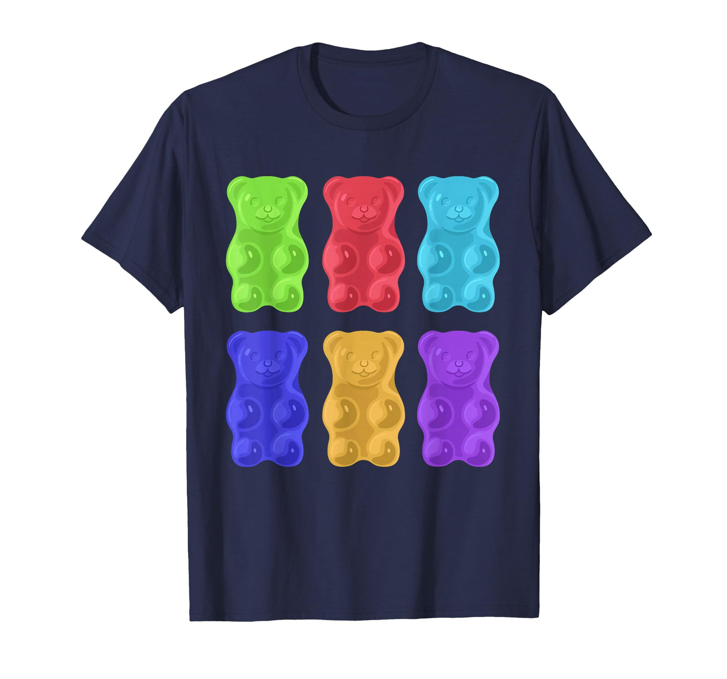 Cool Gummy Bear Art For Girls Kids Toddler Candy Gummies T-Shirt