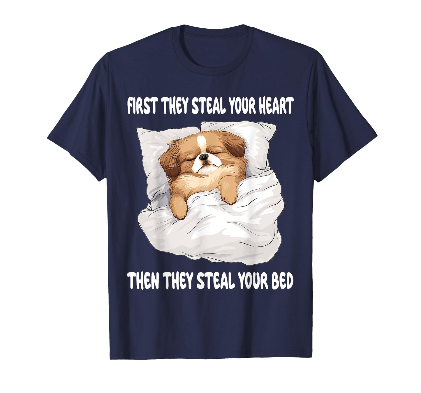 Pekingese Sleeping Pajamas Nightgown T-Shirt