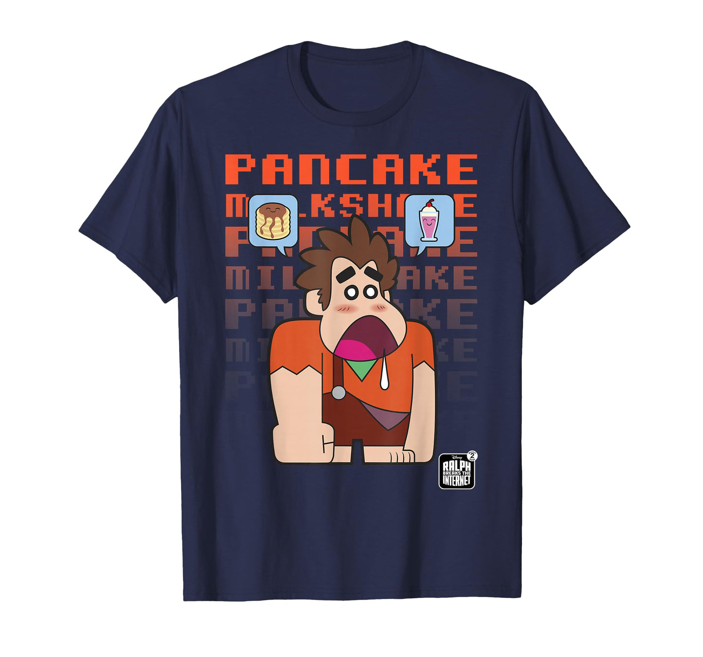 Disney Wreck-It Ralph Pancake Milkshake Stack T-Shirt