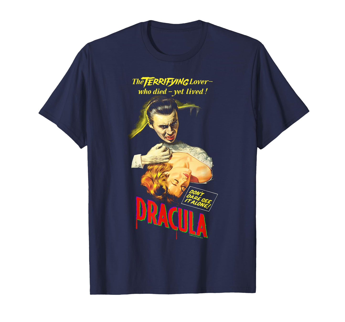 Dracula Movie Release Poster Art Christopher Lee T-Shirt