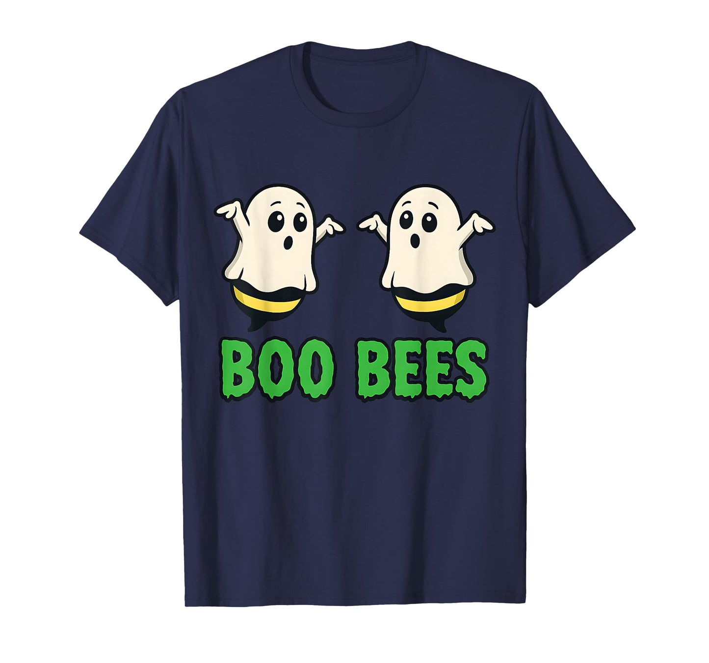 Funny Boo Bees Halloween Ghost Bee Pun Design T-Shirt