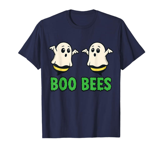 Funny Boo Bees Halloween Ghost Bee Pun Design T-Shirt