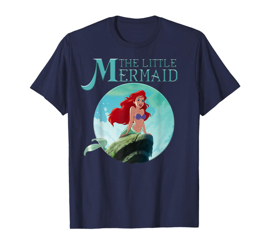 Disney The Little Mermaid Ariel Splash Rock Movie Poster T-Shirt