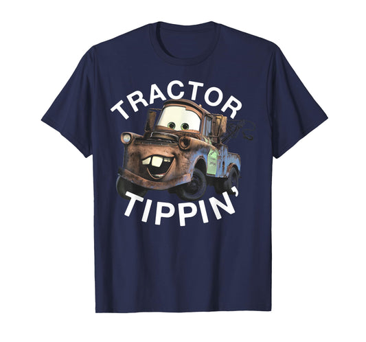 Disney Pixar Cars Mater Tractor Tippin' Vintage Rusted Logo T-Shirt
