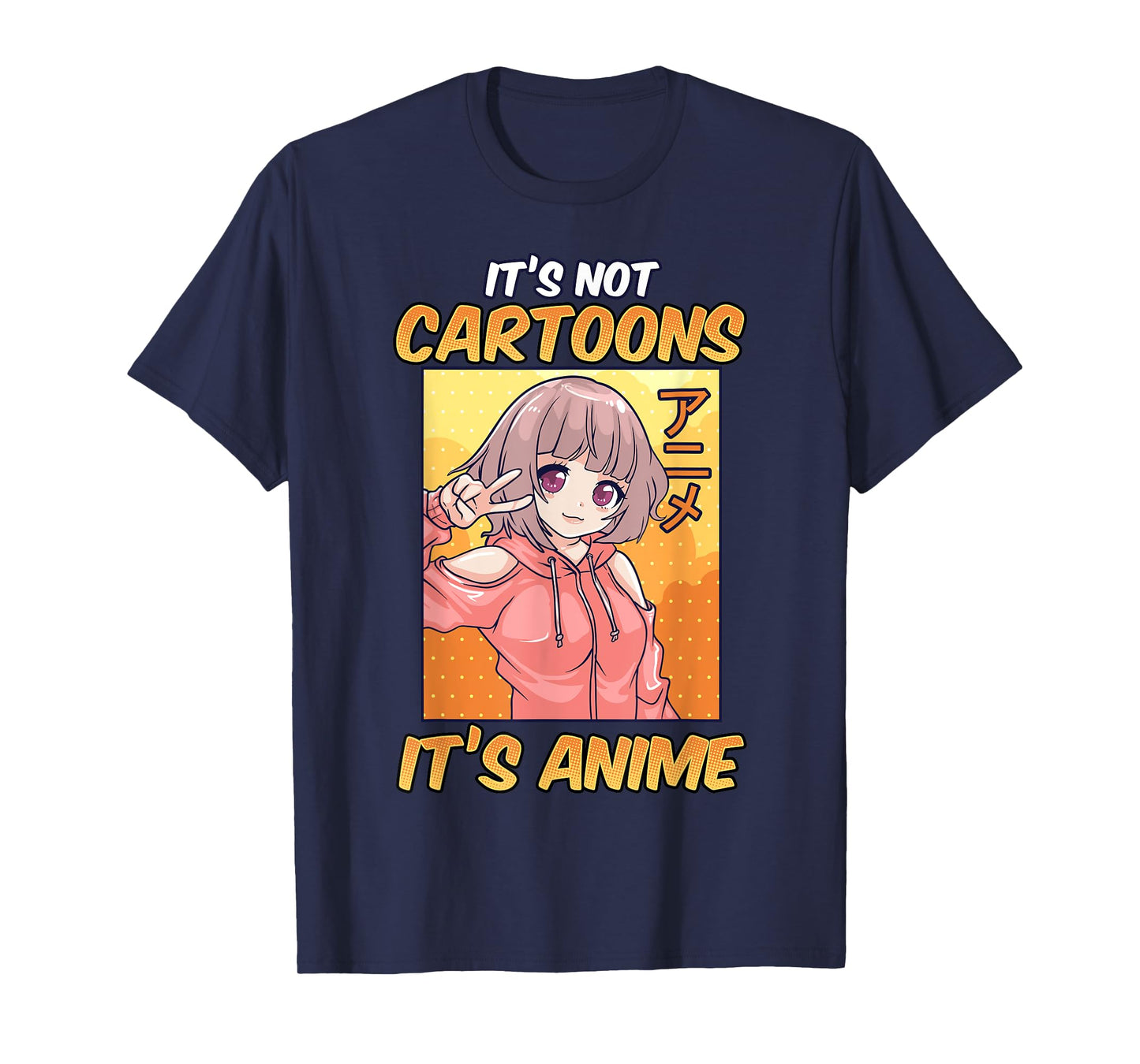 Anime Shirts for Women Girls It's Not Cartoons It's Anime T-Shirt